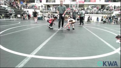 67 lbs Round Of 16 - Michael BROWN III, Duncan Demon Wrestling vs Lamario Ramsey JR., Del City Little League Wrestling