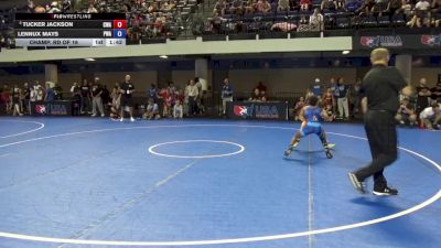 67 lbs Champ. Rd Of 16 - Tucker Jackson, Contenders Wrestling Academy vs Lennux Mays, PSF Wrestling Academy
