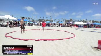 70 kg Champ. Round 1 - Michael Manzano, La Canada High School Wrestling vs Elias Basilio, California