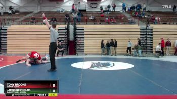 285 lbs Quarterfinal - Tony Brooks, Crown Point vs Jacob Reynolds, Garrett High School