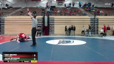 285 lbs Quarterfinal - Tony Brooks, Crown Point vs Jacob Reynolds, Garrett High School