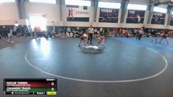 94 lbs Round 1 - Channing Travis, Best Trained Wrestling vs Haylee Torres, Lightning Wrestling Club