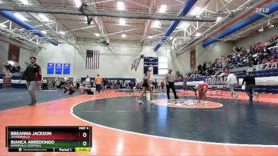 130 lbs Cons. Round 2 - Breanna Jackson, Jacksonville vs Bianca Arredondo, Naperville (Central)