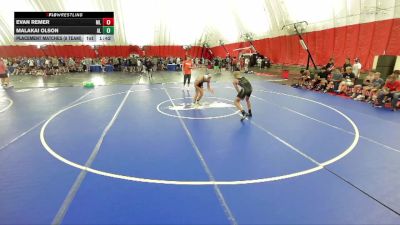 138 lbs Placement Matches (8 Team) - Evan Remer, Mille Lacs vs Malakai Olson, Albert Lea Area
