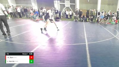 113 lbs Quarterfinal - Kade Burr, Wasatch vs Lincoln Henrie, Panguitch