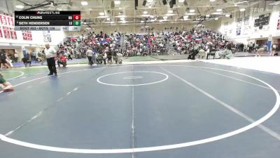 Boys 138 lbs Cons. Round 2 - Colin Chung, Menlo-Atherton Boys vs Seth Hendersen, Live Oak Boys