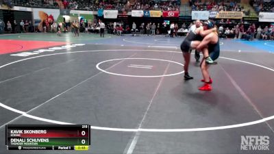 215 lbs Cons. Round 2 - Denali Schijvens, Thunder Mountain vs KAVIK SKONBERG, Kodiak