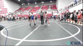 100 lbs Quarterfinal - Ava Davis, Kingfisher YellowJackets vs Emmett Marr, Newkirk Takedown Club