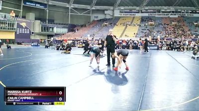 116 lbs Placement Matches (16 Team) - Cailin Campbell, Grand View vs Marissa Kurtz, Southern Oregon University