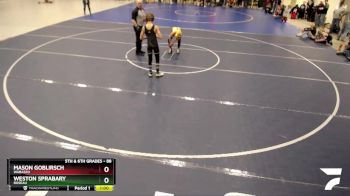 88 lbs Quarterfinal - Mason Goblirsch, Wabasso vs Weston Sprabary, Roseau