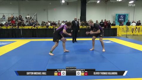 Oliver Thomas Kalandra vs Dayton Michael Hall 2026 Pan IBJJF Jiu-Jitsu No-Gi Championship