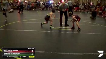56 lbs Champ. Round 2 - Matthew Danby, Spartan Youth vs Dennis Daxberger, Falcons Wrestling Club