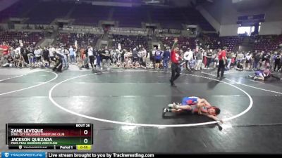 66-67 lbs Round 1 - Jackson Quezada, Pikes Peak Warriors Wrestling vs Zane Leveque, Steel City Reloaded Wrestling Club