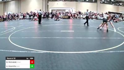 144 lbs Round Of 32 - Bailey Michalski, Stampede WC vs Alexandros Kosmitis, Savage House WC