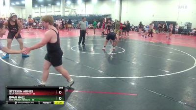 285 lbs Quarterfinals (8 Team) - Evan Hall, Oak Harbor Rockets vs Stetson Armes, Team Montana Sidney