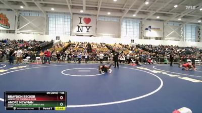 106 lbs Cons. Round 2 - Andre Newman, Grain House Grapplers Wrestling Club vs Braydon Becker, Lancaster Wrestling Club