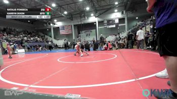 74 lbs Rr Rnd 2 - Natalie Fonseca, Sperry Wrestling Club vs Karsyn Dixon, Mannford Pirate Youth Wrestling