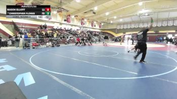 165 lbs Cons. Round 4 - Christopher Flores, Perris vs Mason Elliott, Elsinore