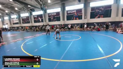 114 lbs Round 5 - Dalilah Coyle, Amped Wrestling Club vs Lauren McHam, Wesley Club Wrestling