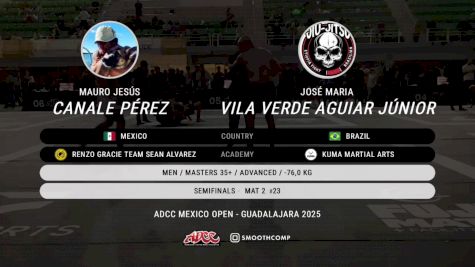 Mauro Jesús Canale Pérez vs José Maria Vila Verde Aguiar Jún 2025 ADCC Guadalajara Open