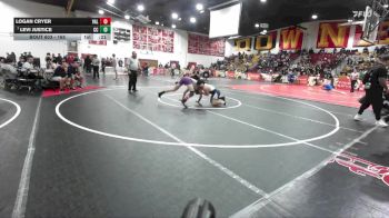 165 lbs Cons. Round 4 - Logan Cryer, Valenicia (Santa Clarita) vs Levi Justice, Calvary Chapel