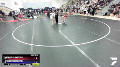 135 lbs Semifinal - Natalie Klavetter, WI vs Ann Marie Meiman, NE