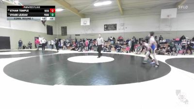 100 lbs Cons. Round 1 - Dyami Lejeau, Eich Middle School vs Ethan Temple, MatTime