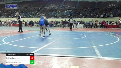 105 lbs Consi Of 8 #1 - Camden Stockard, Bixby JH Girls vs Brailyn Schroeder, Kingfisher YellowJackets