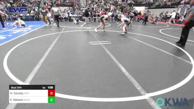 132 lbs Quarterfinal - Hayden Coxsey, Piedmont vs Elijah Nelson, Woodward Youth Wrestling