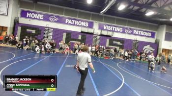 58 lbs Champ. Round 1 - Bradley Jackson, Team Prestige vs Ayden Crandell, Ravage