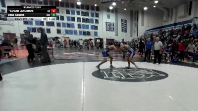 132 lbs Quarterfinal - Zido Garcia, Grossmont vs Logan Landeros, Central Union
