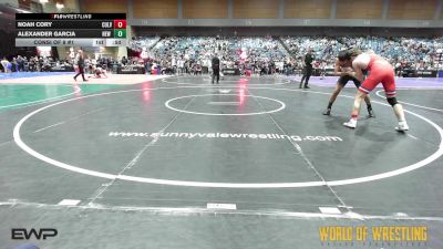 145 lbs Consi Of 8 #1 - Noah Cory, Culver Mat Club vs Alexander Garcia, New Breed