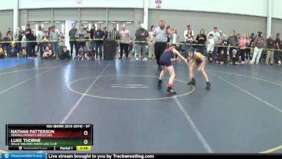 67 lbs Cons. Round 2 - Luke Thorne, Willie Walters Wrestling Club vs Nathan Patterson, Virginia Patriots Wrestling