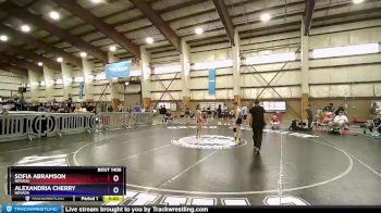 105 lbs 5th Place Match - Sofia Abramson, Nevada vs Alexandria Cherry, Nevada