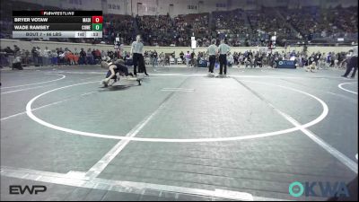 66 lbs Round Of 16 - Bryer Votaw, Madill Takedown vs Wade Ramsey, Coweta Tiger Wrestling