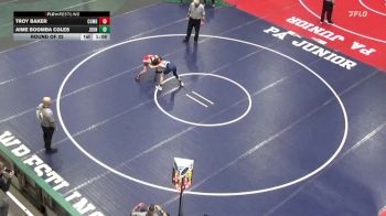96 lbs Round Of 32 - Troy Baker, Cumberland Valley vs Aime Boomba Coles, Johnstown