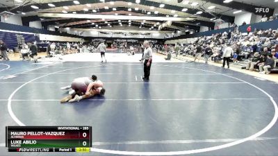 285 lbs Champ. Round 2 - Luke Abilio, Wilkes vs Mauro Pellot-Vazquez, Alvernia
