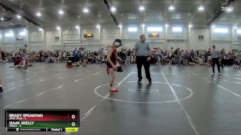 120 lbs Round 2 (6 Team) - Brady Speakman, Ohio Titan vs Isaak Skelly, FORGE