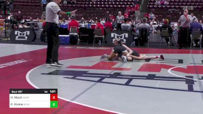 100 lbs Round Of 16 - Hattie Mack, Hempfield-G vs Payton Hinkle, Bensalem-G