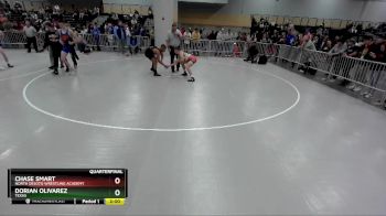 144 lbs Quarterfinal - Chase Smart, North DeSoto Wrestling Academy vs Dorian Olivarez, Texas