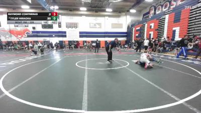 126 lbs Cons. Round 6 - Raymond Contreras, Jurupa Valley vs Tyler Hiraoka, JW North