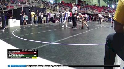 90 lbs Champ. Round 2 - Quinten Quintana, Elm Creek Wrestling Club vs Caden Butler, Arlington