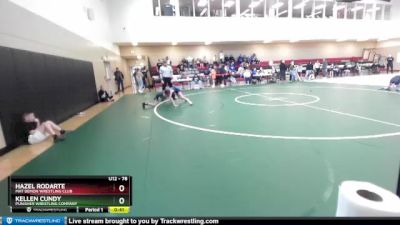 78 lbs 1st Place Match - Kellen Cundy, Punisher Wrestling Company vs Hazel Rodarte, Mat Demon Wrestling Club