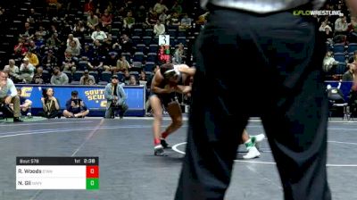 141 lbs Semifinal - Real Woods, Stanford vs Nick Gil, Navy