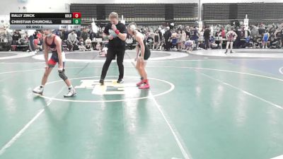 93 lbs Rr Rnd 5 - Rally Zinck, All I See Is Gold Academy Stars - ESC vs Christian Churchill, RedNose Wrestling School - ESC