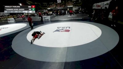 102 lbs Cons. Quarters - Summer Rose Gasso, Legacy Wrestling Center vs Presley Furlong, Team Selma Wrestling Club