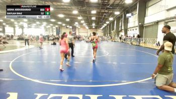 126 lbs Rr Rnd 2 - Aisha Abdussamad, Orchard South Girls vs Daylah Diaz, 757 Sirens