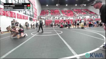 98 lbs Quarterfinal - Ashlynn Clark, Team Nomad vs Taytum Welchel, Harrah Little League Wrestling