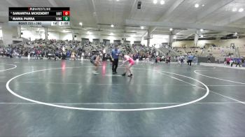 160 lbs Semifinal - Samantha McKendry, Bartlett Wrestling Club vs Maria Parra, Elite Wrestling Academy