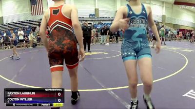 94 lbs Quarterfinal - Paxton Laughlin, OH vs Colton Wyller, IL